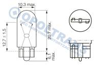 13-06-01-0393 - Żarówka 24V/3W całoszklana Bosch TruckLight