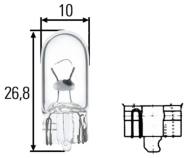 13-06-01-0017 - Żarówka 24V/3W całoszklana Mega