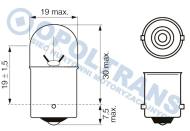 13-06-01-0288 - Żarówka 24V/5W pozycyjna Bosch TruckLight