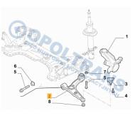 08-02-99-0385 - Zawieszenie Fiat Ducato 14r- przód - rys.pogląd.