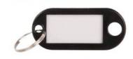 22-99-00-0952 - Zawieszki - identyfikatory do kluczy czarne 10el