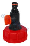 18-03-00-0111 - Złączka zbiornika 1000L 2" plastikowa z kranem