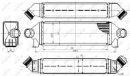 04-06-00-0067 - Chłodnica powietrza Ford Transit 2.4TDCi 00-06r NRF