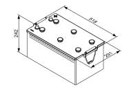 12-01-01-0588 - Akumulator 12V/220Ah, 1150A BOSCH L+ M3