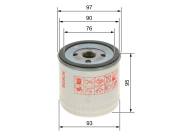 01-01-00-1443 - Filtr oleju Ford Transit -00r,Connect 02-13r Bosch