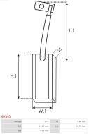 12-01-03-0484 - Szczotki alternatora komplet (2 szt.) 5x8x15